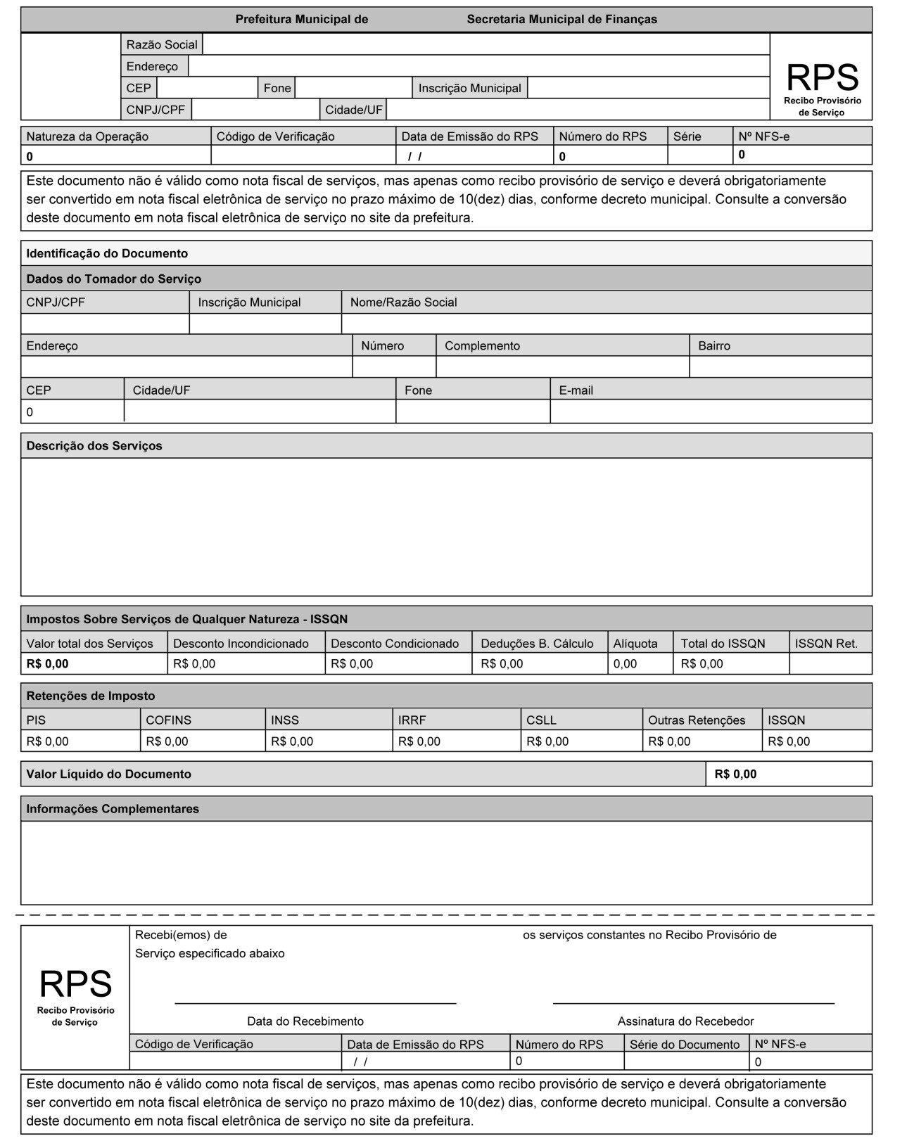 NOTA FISCAL ELETRÔNICA DE SERVIÇOS - NFS-e